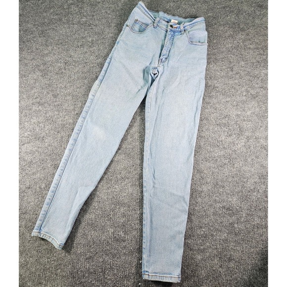 Vtg 90s Levi's Orange Tab 57912 High Rise Slim Taper Mom Jeans Light Wash Size 9 - Picture 2 of 12